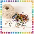 thumbnail image 6 of VANIDO 100Pcs Crochet Locking Stitch Markers Metal Collar Clip Multicolored, 6 of 7