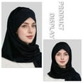 thumbnail image 6 of Weflink Elegant Breathable Scarf For Women Modest Fashion Cotton Hijab Shawl Headgear, 6 of 12