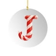 thumbnail image 2 of Ornements d'Alphabet pour Arbre de Noël, 26 Lettres de Canne à Sucre Initiales Pendentif, 26 Lettres Décoration d'Arbre de Noël Pendentif, Décorations Rouges Monogramme Personnalisées pour Cadeaux d'Arbre de Noël Diy, 2 of 5