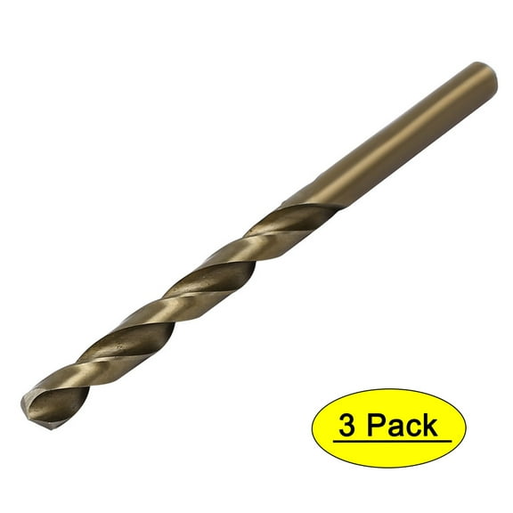 6.8mm Drilling Dia Straight Shank HSS Cobalt Metric Twist Drill Bit 3pcs