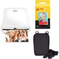 thumbnail image 1 of Kodak Step Wireless Portable Photo Printer Go Bundle with Case and Zink Photo Paper (White), 1 of 4
