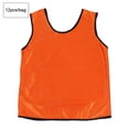 thumbnail image 5 of 12 Pack Jerseys Sleeveless Adults Football Basketball Training Team Vests Grouping Orange, 5 of 8