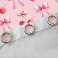 thumbnail image 4 of Homewish Girls Ribbon Bow Black Out Curtains,Cartoon Cherry Curtains Pack of 2 (42x63 Each),Pink Red Bedroom Curtains For Princess,Microfiber Bedroom Decor, 4 of 6