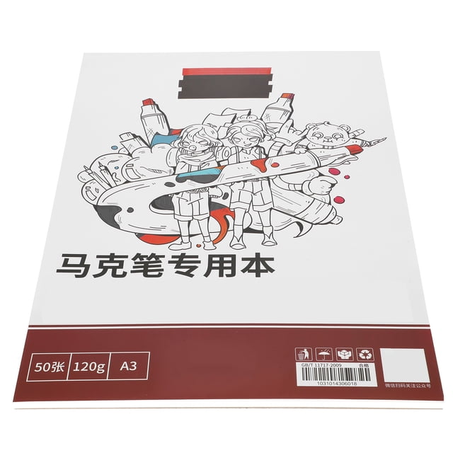 Libro De Papel De Pintura Profesional Para Rotulador Superficie Blanca Brillante Graffiti Artístico Dibujo Bloc De Bocetos Para Estudiantes Artistas Tamaño A4 A3 50 Hojas