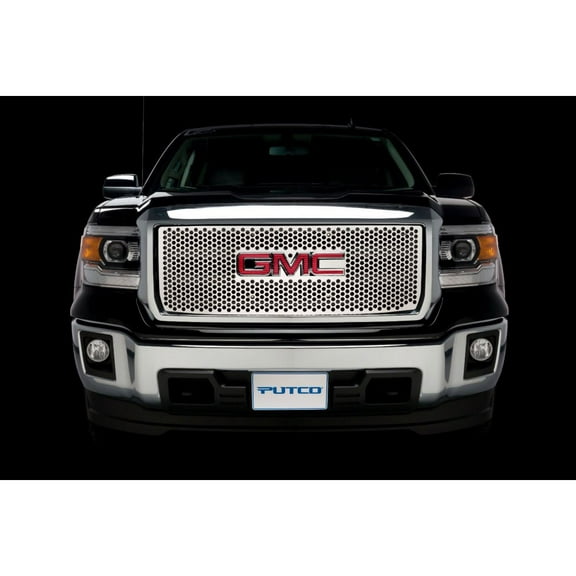 Putco 14-15 GMC Sierra LD - All Terrain Model Only Punch Stainless Steel Grilles