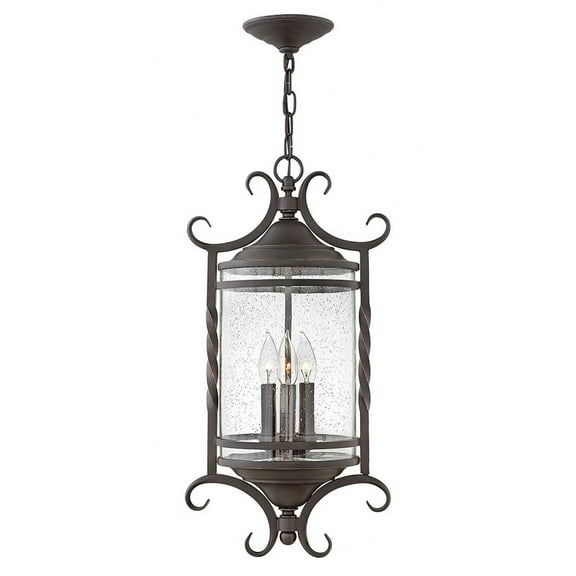 Hinkley Lighting - Three Light Hanging Lantern - Casa - Three Light Outdoor