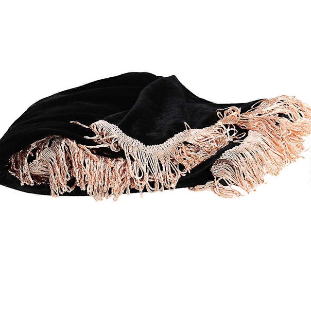 88-key Electronic Piano Keyboard Cover Pleuche Fastener Tape Decorated with Fringes Beautiful