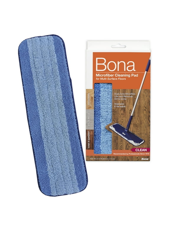 Bona Microfiber Cleaning Pad for Hard-Surface Floors, Fits Bona Mops
