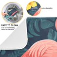thumbnail image 2 of Yayeee Dish Drying Mat for Kitchen Counter 18"x24" Microfiber Absorbent Pad, Pink Floral Flamingo, 2 of 7
