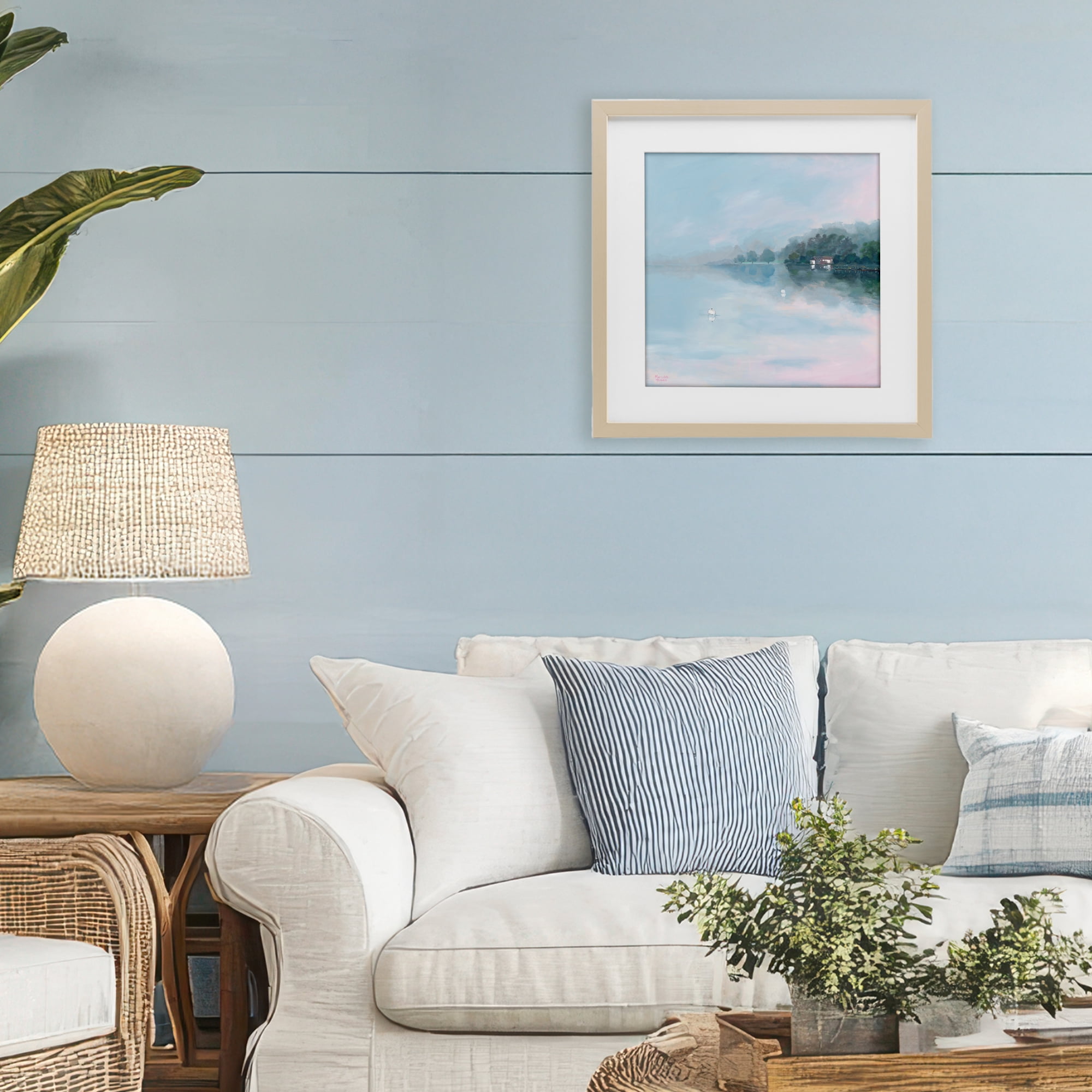Stupell Industries Morning at Lake Windermere Birch Framed Print Under Glass, design by Meredith Howse
