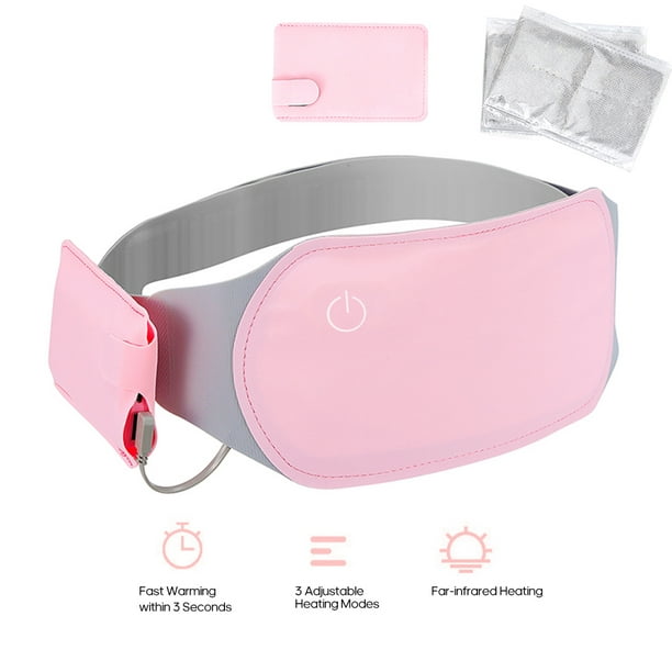 rod fordøje Lejlighedsvis Portable Heating Pad Graphene Heating Therapy Washable Far Infrared USB  Warming Waist Belt with 3 Temperature Settings for Menstrual Cramps and  Back/Abdomen/Stomach Pain - Walmart.com