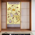 thumbnail image 2 of Cortina de puerta con pompones para puerta, cortina opaca con estampado de patrón, cortina divisoria para habitación, tapiz para decoración del hogar, 34" de ancho x 56" de largo, 2 of 7