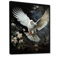 thumbnail image 2 of Designart "Messenger Of Peace White Dove" Animals Floater Framed Canvas Print, 2 of 7