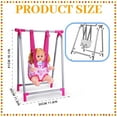 thumbnail image 3 of kjfeif Anxiety Relief Doll Toy , Accessories , Nursery Stroller Dining Chair Rocking Chair Swing for Dolls , Foldable & Lightweight Kids Baby Stroller Toy（Not Include Doll） , Collectible Toy, 3 of 7