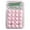 Pink, variant on Craft and Stationery Mechanical Calculator with 8-Digit Large LCD Display and Mechanical Buttons for Use