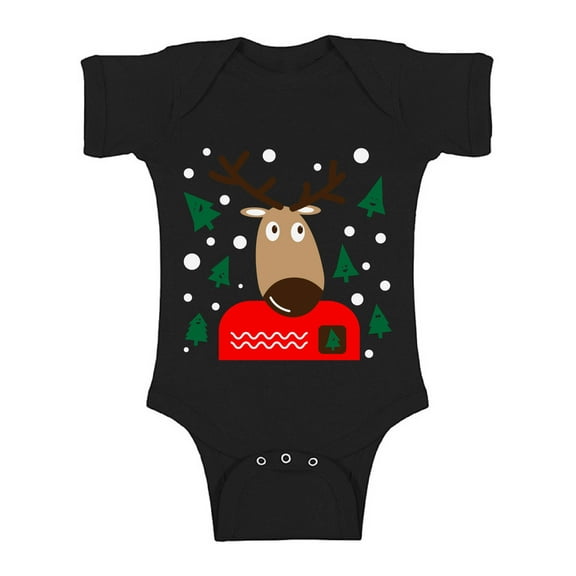 Awkward Styles Xmas Baby Outfit Bodysuit Adorable Christmas Deer Romper