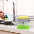 thumbnail image 2 of 2x Kitchen Dishwashing Soap Pump Dispenser And Sponge Holder Handy Soap Box Macarena Dispensador de bomba de jabón, 2 of 8