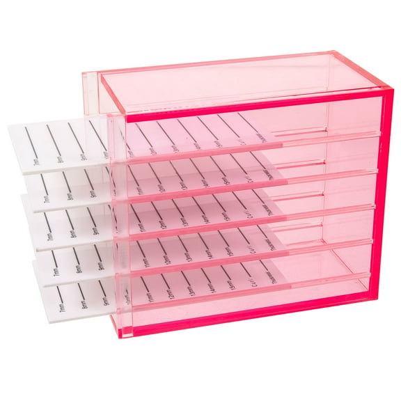 Raindrops  Artificial Eyelash Case Kit False Eyelashes Organizer Travel Miss Pink