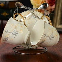 DEMACRIO Mug Rack Cup Holder Silver Stainless Steel 1Pcs