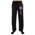 thumbnail image 4 of Captain America Red White and Blue Logo Pajama Pants-Small, 4 of 7