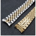 thumbnail image 2 of Cadena de reloj de metal Estilo acero inoxidable Correa de acero inoxidable Correa de repuesto de estilo versátil, 2 of 4