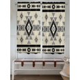 thumbnail image 6 of Bedroom Curtains 63 Inches length, Brown Aztecs Window Treatment Curtain Drapes, Southwestern Stripe Native American Boho Rod Pocket Curtain Panels for Living Room Kitchen, 42"x63", 2 Panels, 6 of 7
