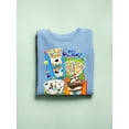 thumbnail image 3 of Colorful Dippin' Dots Ice Cream Treats - Fun Dessert Graphic Women's Sweatshirt, 3 of 4