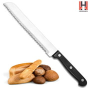 HomeHunch Bread Knife Serrated Cake Slicer with Sharp Stainless Steel 8 Inch Blade