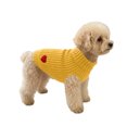 thumbnail image 3 of Zynoxe Small Dog Sweater Warm Comfy Knit Ribbed Winter Sweaters Solid Color Turtleneck Love Heart Print Winter Clothes, 3 of 6