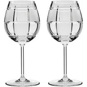 Victoria Bella TM8560, 15 Oz. Hand-Made Crystal Wine Glasses on a Long Stem, Clear Red/White Wine Glasses, Wedding Gift Drinkware, Set of 2