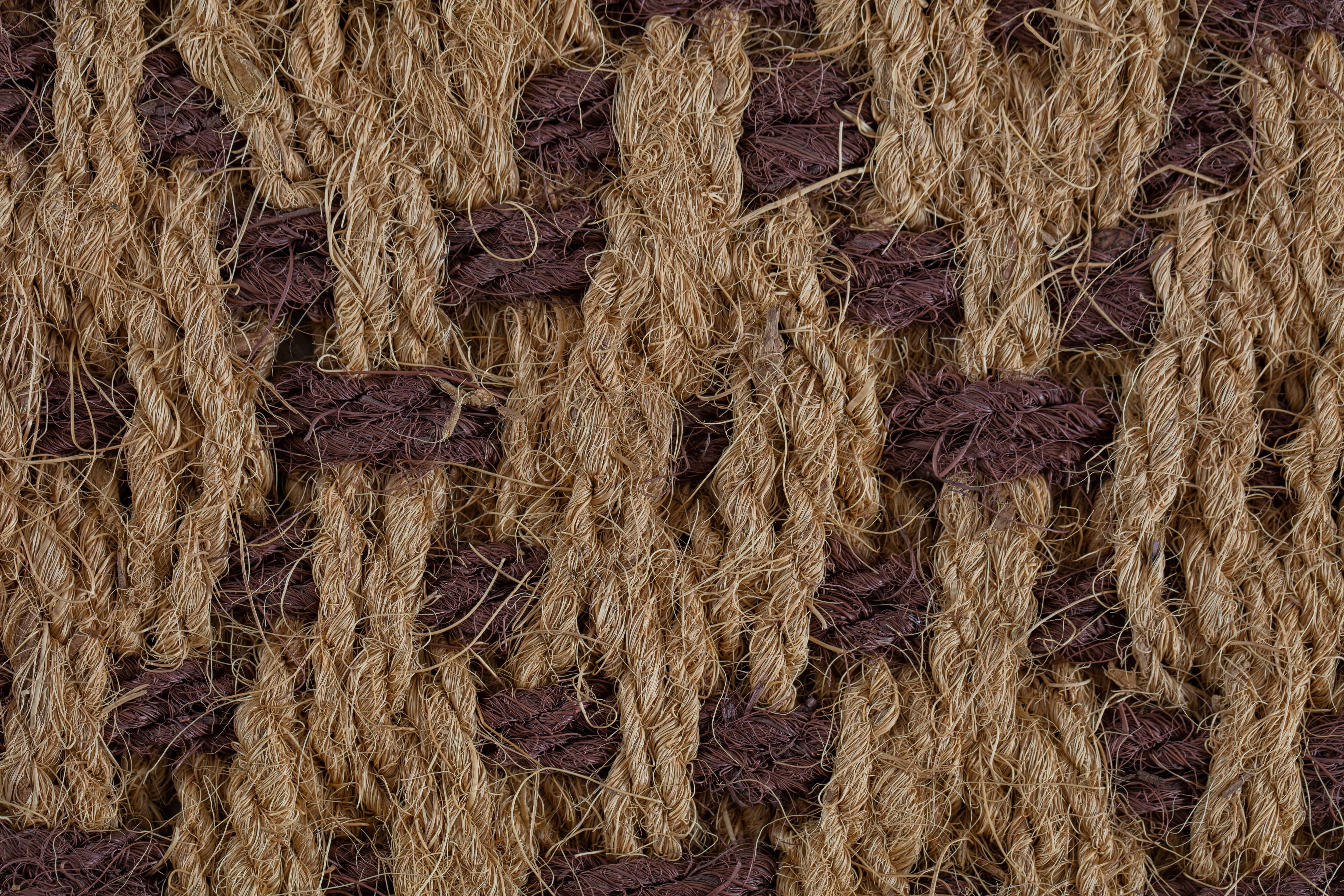 Natural & Recycled Rubber Boot Tray with Tan & Dark Brown Coir Insert