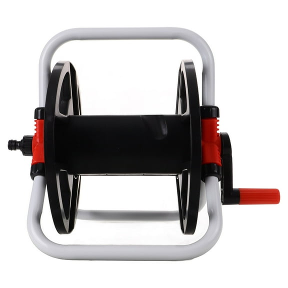 SOPOTUTU Water Hose Reel Storage Rack with Wall Mount Bracket for Garden Hose Organization and Easy Access