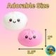 thumbnail image 2 of Juguete squishy Partymelon Dumpling, set de 2 piezas en rosa y blanco, 2 of 6