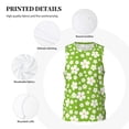 thumbnail image 3 of Sikiie Green White Flowers Basketball Jersey Reversible Men's Mesh Athletic Sports Shirts Training Practice S-4XL4X-Large, 3 of 6
