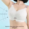 thumbnail image 4 of Ropa interior de verano de pecho grande y pequeño para mujer, sujetador fino sin aro de acero de talla grande, sujetador retráctil de copa completa, 4 of 6