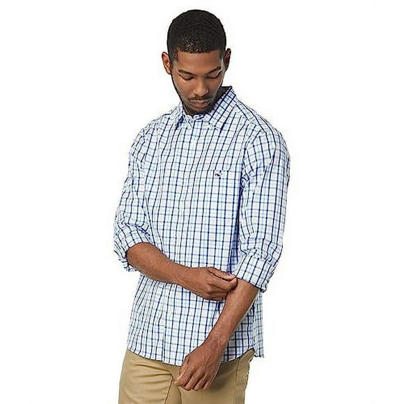 VINEYARD VINES Chemise en Popeline Stretch pour Homme, Marine, X-Small