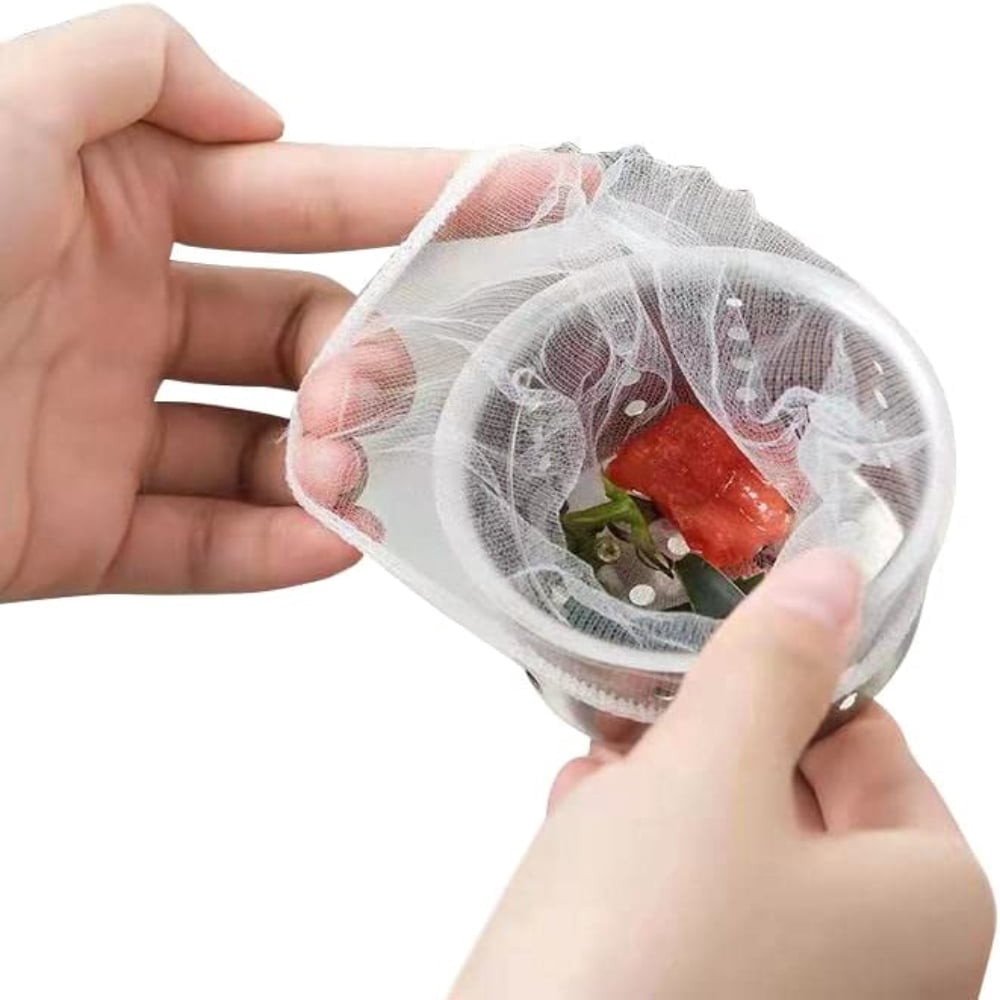 Kitchen Sink Strainer Trash Bag, 100 PCS Sink Strainer Filter Mesh Bag, Kitchen Sink Trash Mesh Bag, Disposable Anti-Clogging Elastic Sink Strainer Filter Bags, Fits all Sizes of Sink Strainer