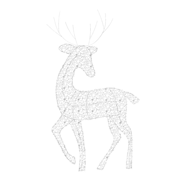 FLhrweasw DIY Elk Deer Silueta Lámpara Batería LED Jardín Luces Navidad (B)