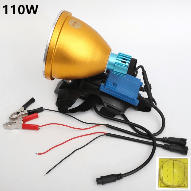 Foco de xenón HID de 220W, focos, linterna grande de mano, foco HID portátil, luz de búsqueda, reflector de caza de 12V
