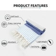 thumbnail image 3 of huanledash Beach Towel Striped Pattern Quick Drying Water Absorption Cotton Swimming Pool Absorbent Large Towel Daily Use, 3 of 8