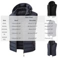 thumbnail image 4 of Ceisia Men Detachable Hooded Padded Vest Lightweight Quilted Sleeveless Zip Up Gilet Warm Outerwear For Fall Winter Gift, 4 of 5