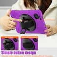 thumbnail image 2 of XYX Case for Xiaomi Redmi Pad SE 8.7 4G with 360 Degree Rotating, Hand Strap, Shoulder Strap, Purple, 2 of 7
