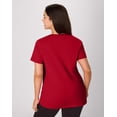 thumbnail image 2 of Hanes Just My Size Women’s Cotton Crewneck T-Shirt (Plus ) Deep Red 2X, 2 of 5