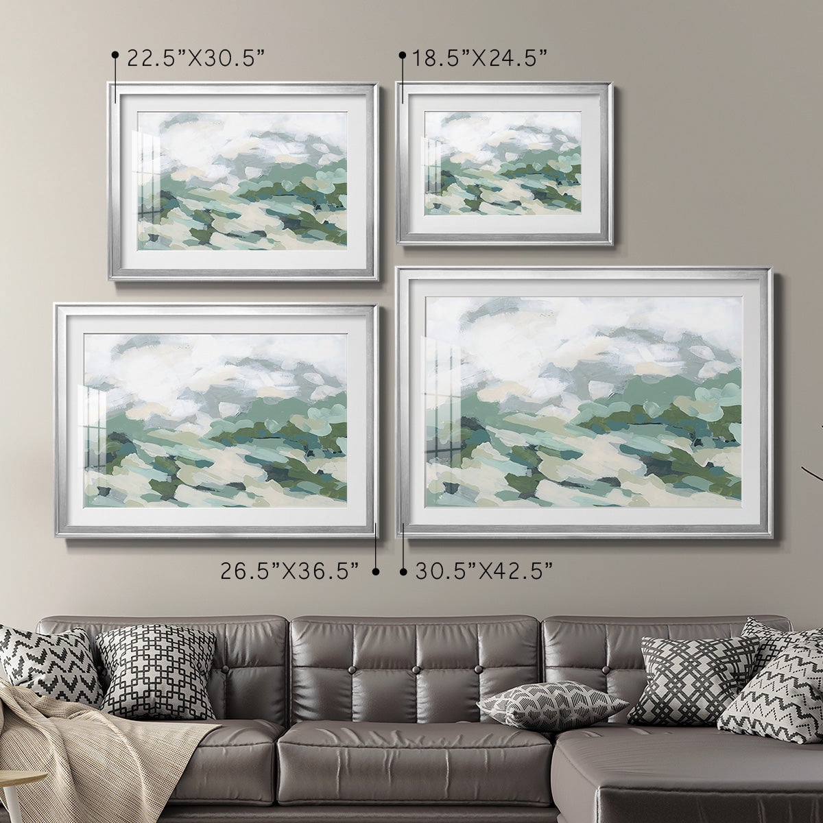 Verdant Hillside I Premium Framed Print - Ready to Hang