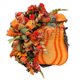 thumbnail image 2 of Corona de calabaza grande Savlot de 32 cm para otoño, ideal para decorar la puerta principal, Acción de Gracias, hojas de arce y cosecha otoñal, ideal para el jardín del hogar., 2 of 7