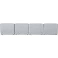 thumbnail image 4 of Meridian Furniture Miramar Gris Durable en Lin Texturé Canapé Modulaire, 4 of 13