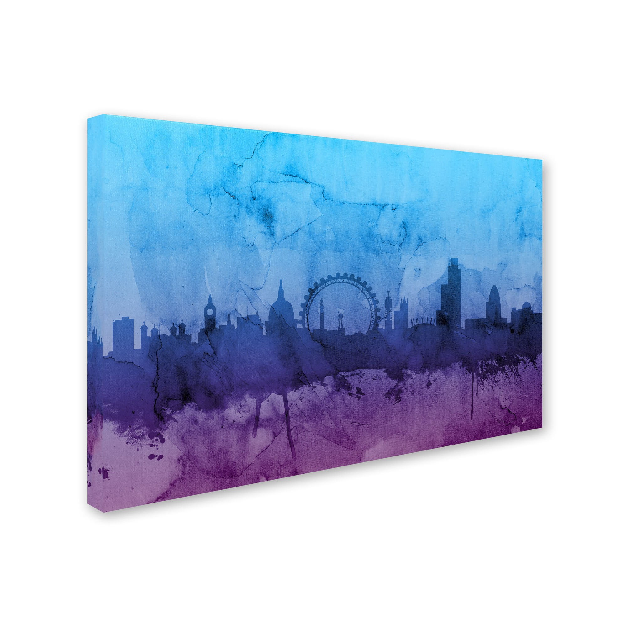 Trademark Fine Art "London England Skyline IV" Canvas Art by Michael Tompsett