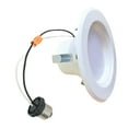 thumbnail image 1 of Bulbrite Pack of (4) 9 Watt Adjustable 4" Integrated LED Recessed Downlight with E26 Quick Connect Adaptor, 3000K Soft White Light, 650 Lumens, 1 of 7
