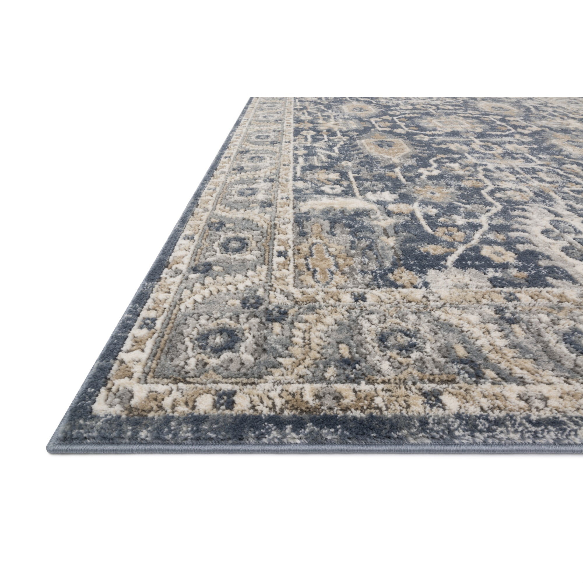 Loloi Teagan Denim / Pebble 2'-8" x 10'-6" Runner Rug