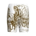 thumbnail image 4 of Picia Western Scenery With Old Wagon Pajama Shorts for Men, Men's Pajama Bottoms, Sleepwear,Short Pajama Pants-XX-Large, 4 of 9